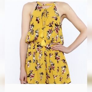 Yellow Floral Romper
